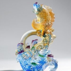 Ancient method glazed fish living room office auspicious ornament