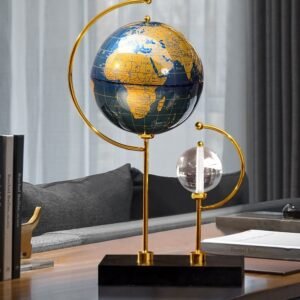 Crystal globe ornament