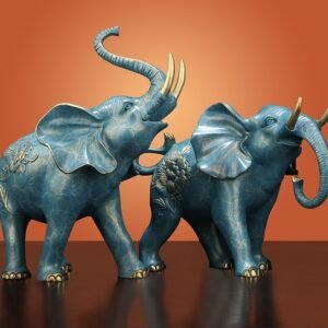 Brass elephant ornament