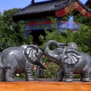 Aolang Stone Garden Stone Carving Elephant Ornament
