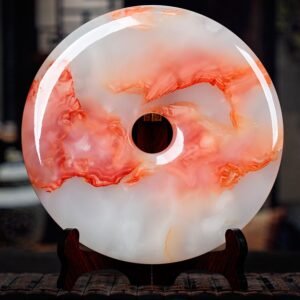 Natural jade safety buckle ornament