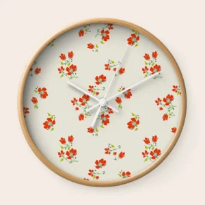 VINTAGE FLORAL Wall Clock